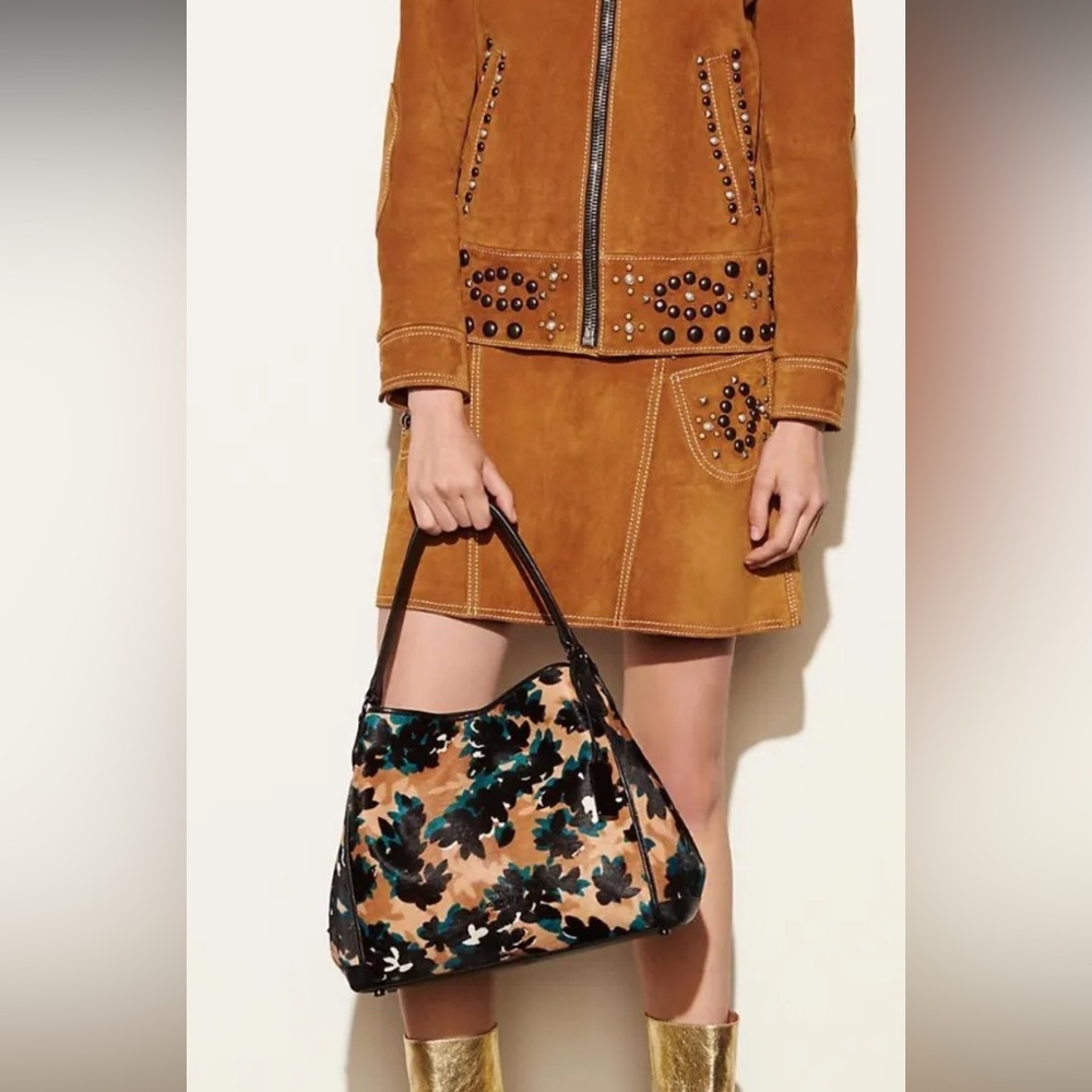 Coach NWT. Edie shoulder bag. Print & dyed calf hair. Limited Edition. ♥️ - Picture 11 of 13